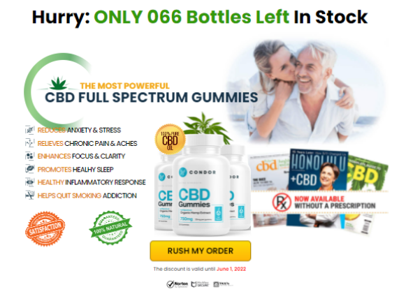 Condor CBD Gummies Natural Pain Relief, 100% Secure Safe, No Effects, Price Trial & Buy!