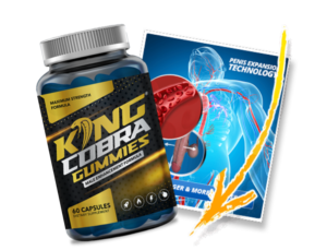 King Cobra Gummies Capsules Extra Strength Formula Pills for Men