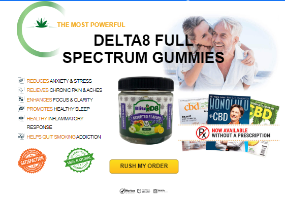 Blitz D8 Gummies – Get Relief From Stress Pain & Anxiety