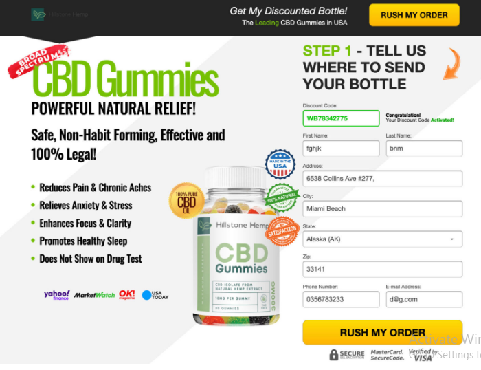 Hillstone CBD Gummies Reviews | Tinnitus & Pain Relief!