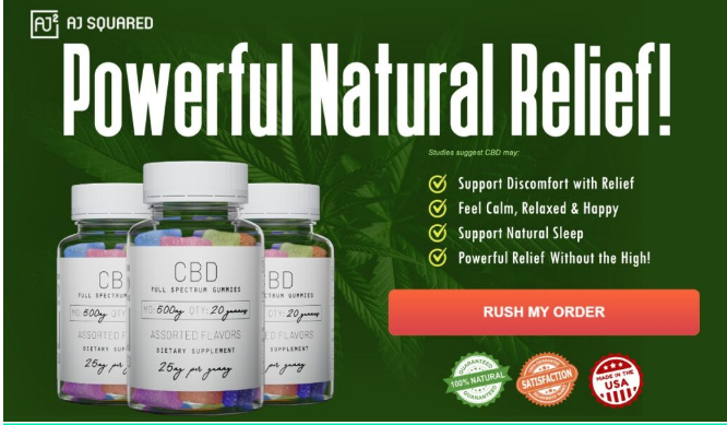 AJ Squared CBD Gummies (Shocking!) Safe, Non-Habit Forming, Effective and 100% legal!