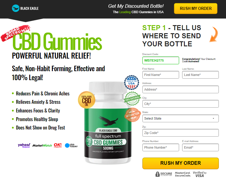 Black Eagle CBD Gummies Reviews 2022-100% Safe Hemp Ingredients *Read More*