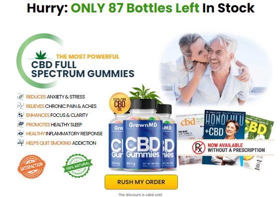 GrownMD CBD Gummies – Get Relief From Stress Pain & Anxiety