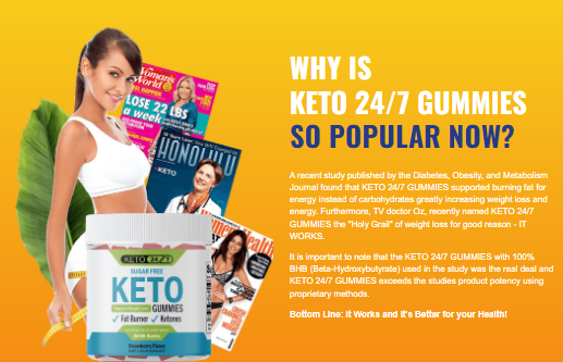 Keto 24/7 BHB Gummies Helps You Get Reduce Your Body Fat