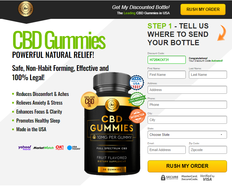 A+ CBD Gummies– Get Relief From Stress Pain & Anxiety