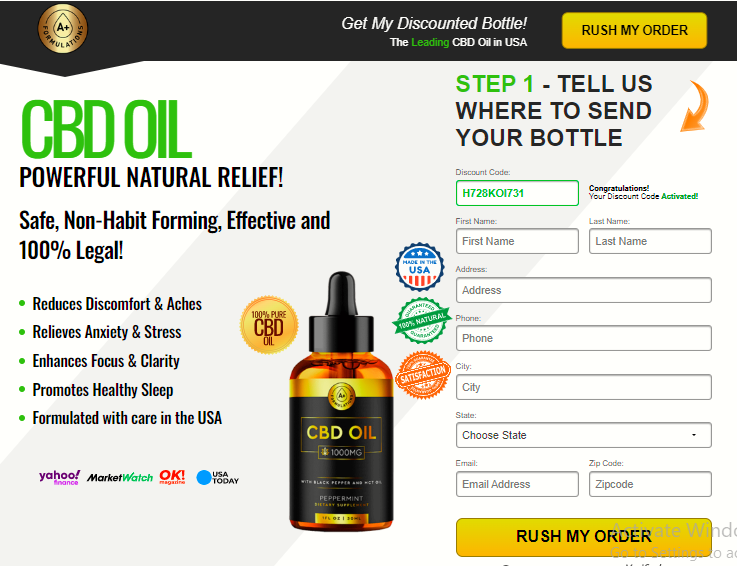A+ CBD Oil – Tincture Oil Improve Health Naturally!