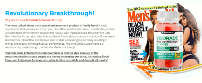 Vigorade Male Enhancement Gummies Review – Men’s Health Supplement